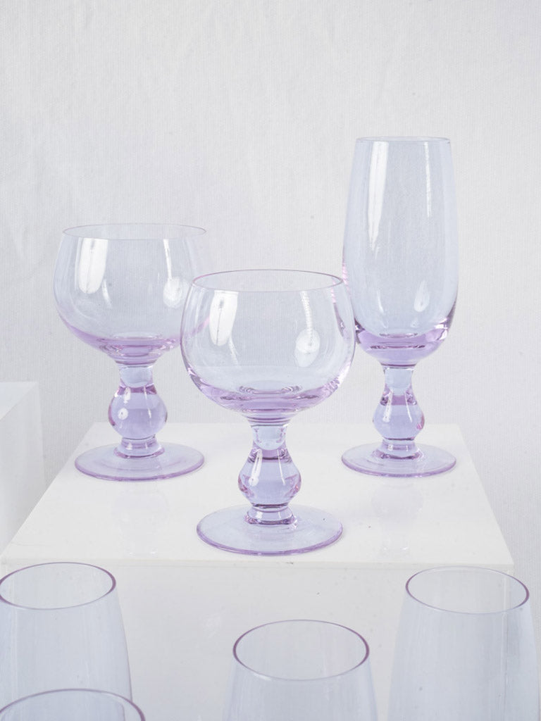 Classic French lilac goblets