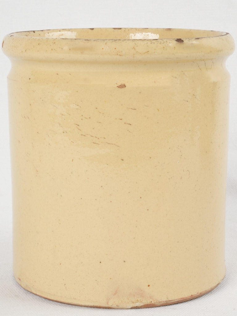 Antique French glazed ceramic pot