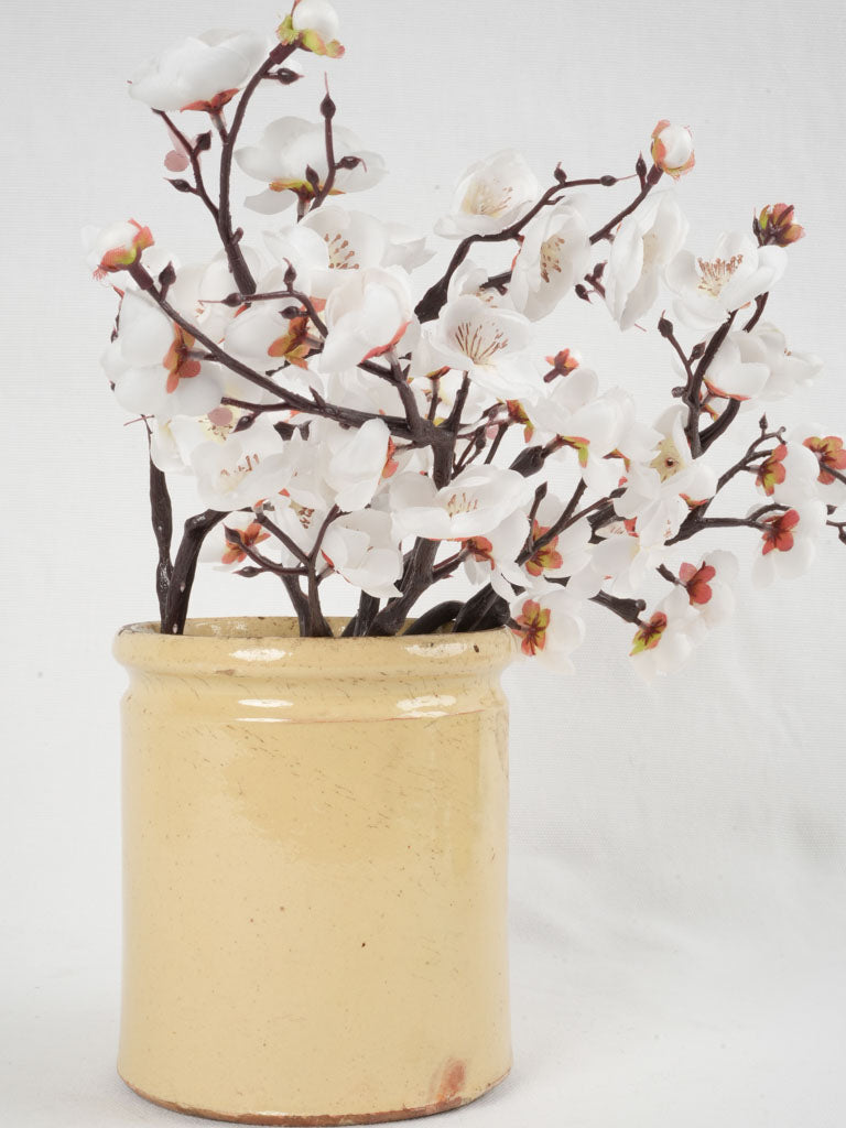 Charming yellow custard vintage pot