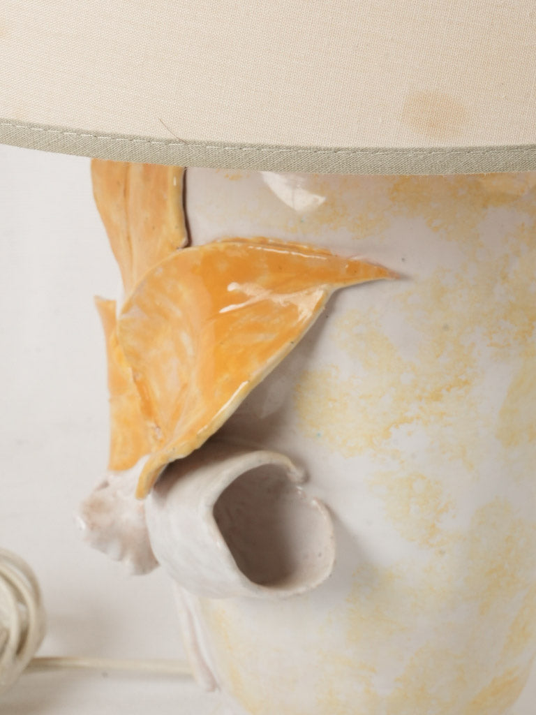 Shiny glazed ceramic art lamp