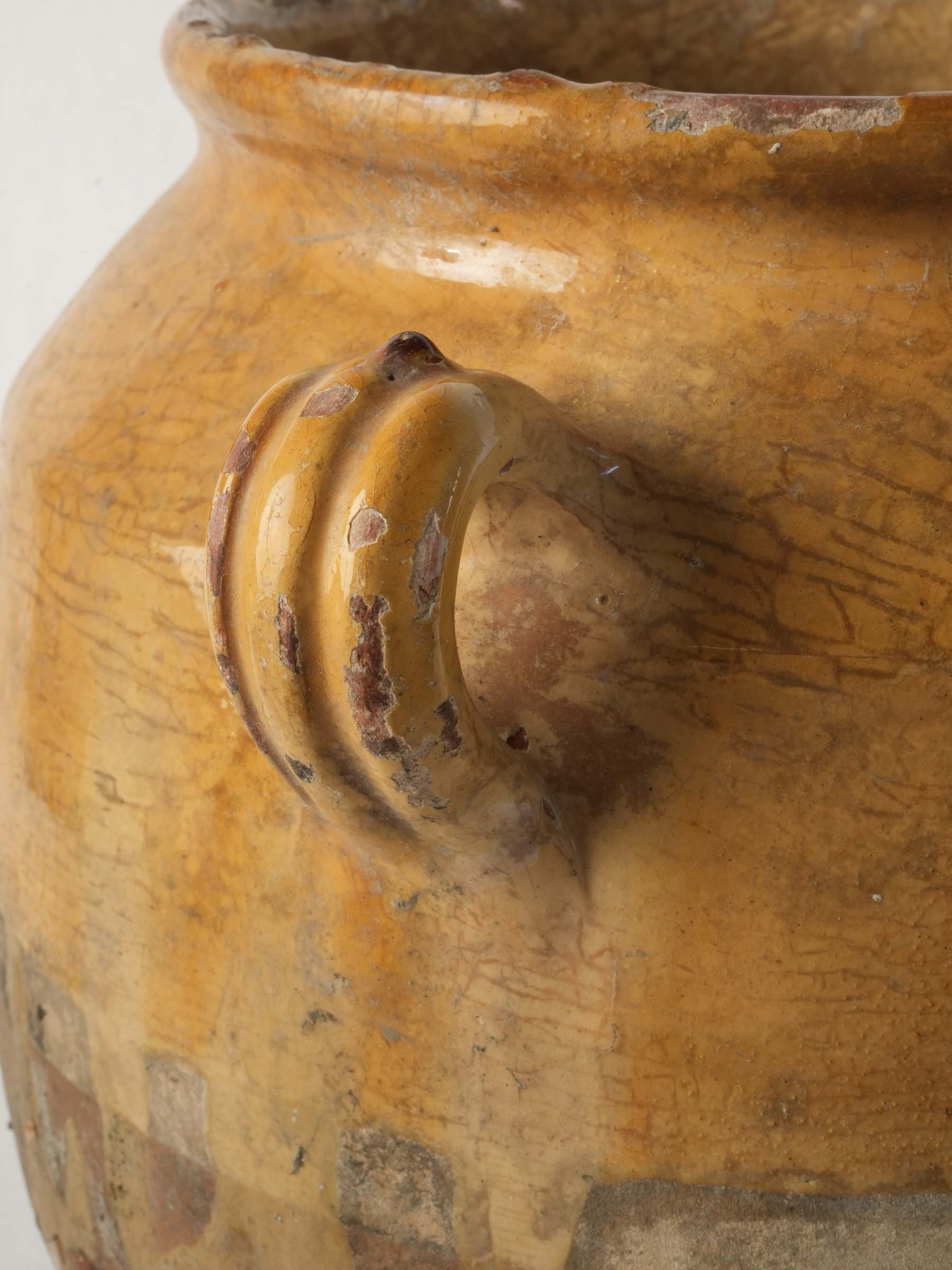 Charming ovoid mustard-yellow vessel