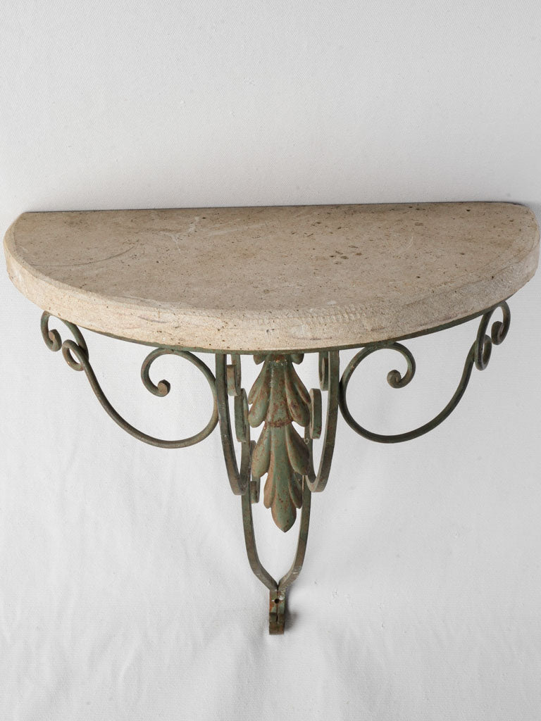 Rustic stone top wall bracket