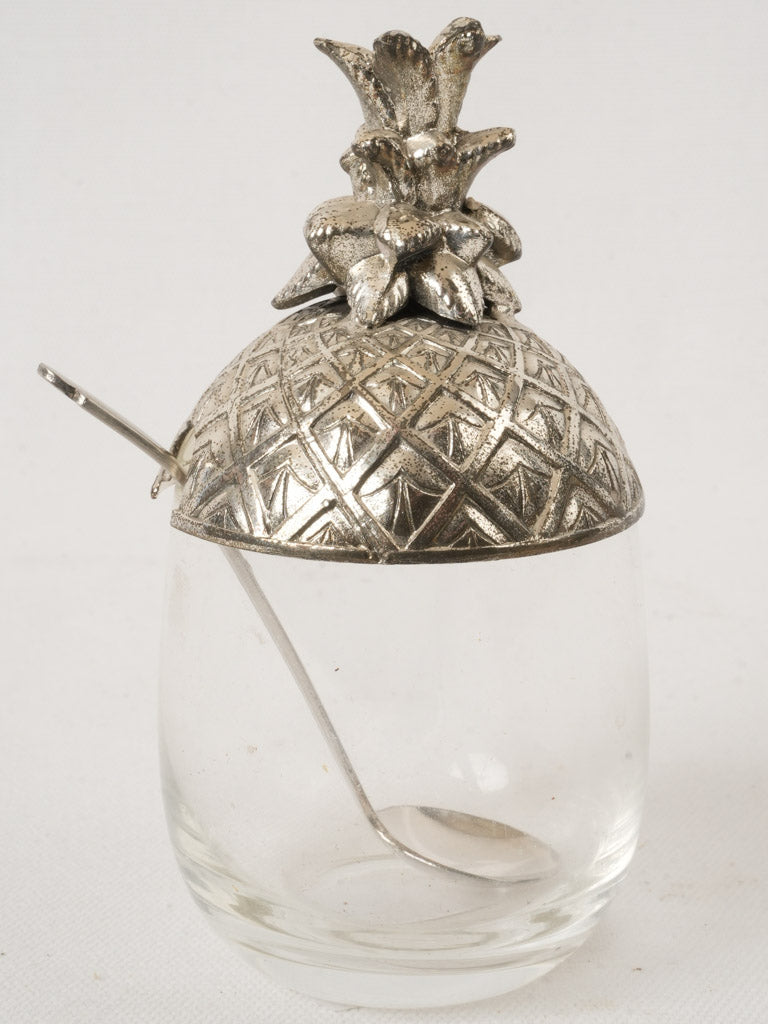 Mid-century vintage pineapple jam jar
