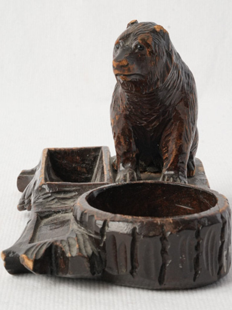 Elegant timeworn bear desk ornament