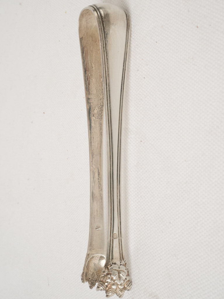 Timeless hallmarked silver tea tongs