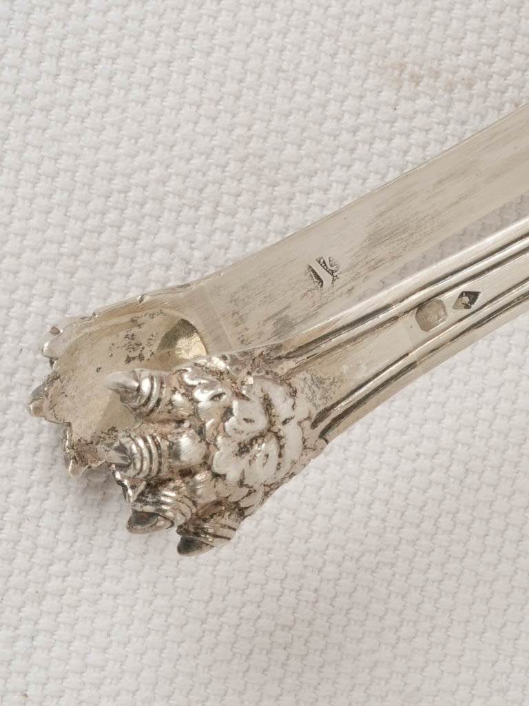 Delicate early 20th-century sugar tongs