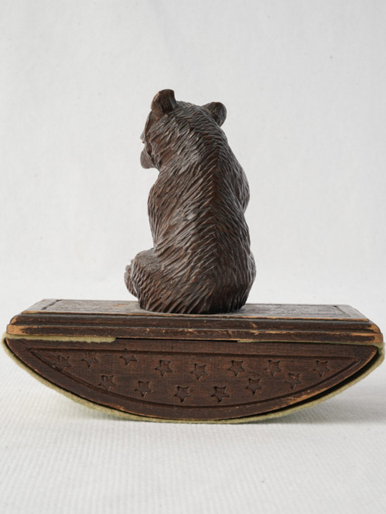 Rich patina Alpine desk decor