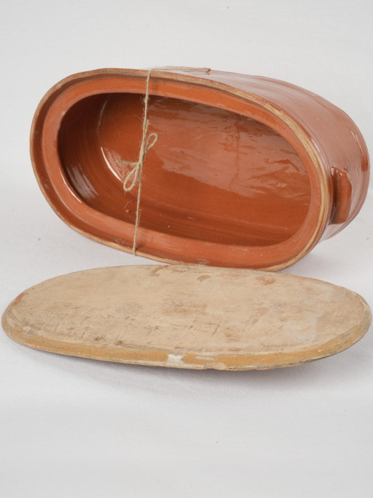 Provincial French terracotta tureen collectible item