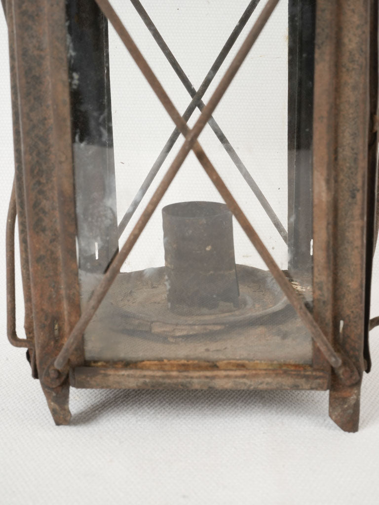 Charming timeworn rustic lantern