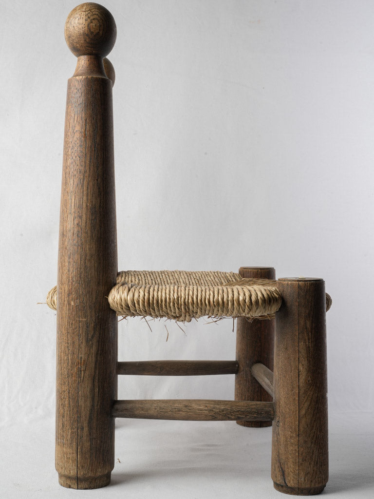 Playful solid wooden chair