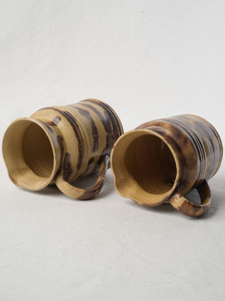 Collectible rustic pitchers set