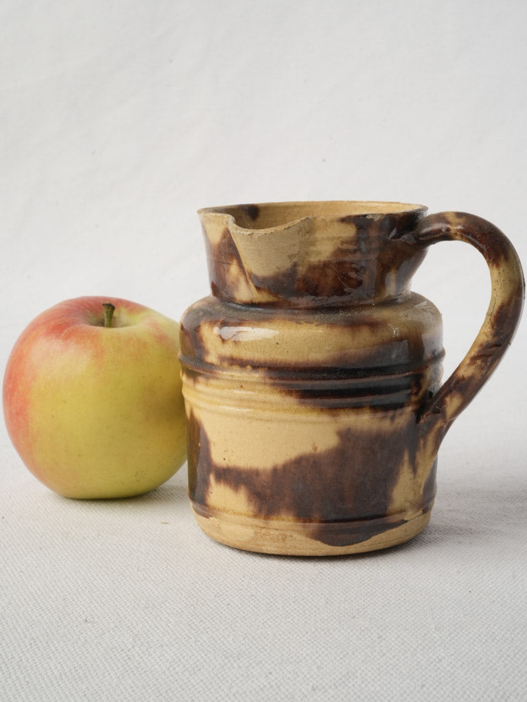 Antique Dieulefit pottery pitcher