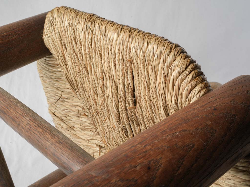 Whimsical vintage oak children's chair