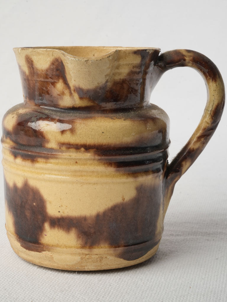 Hand-thrown glazed decorative jug