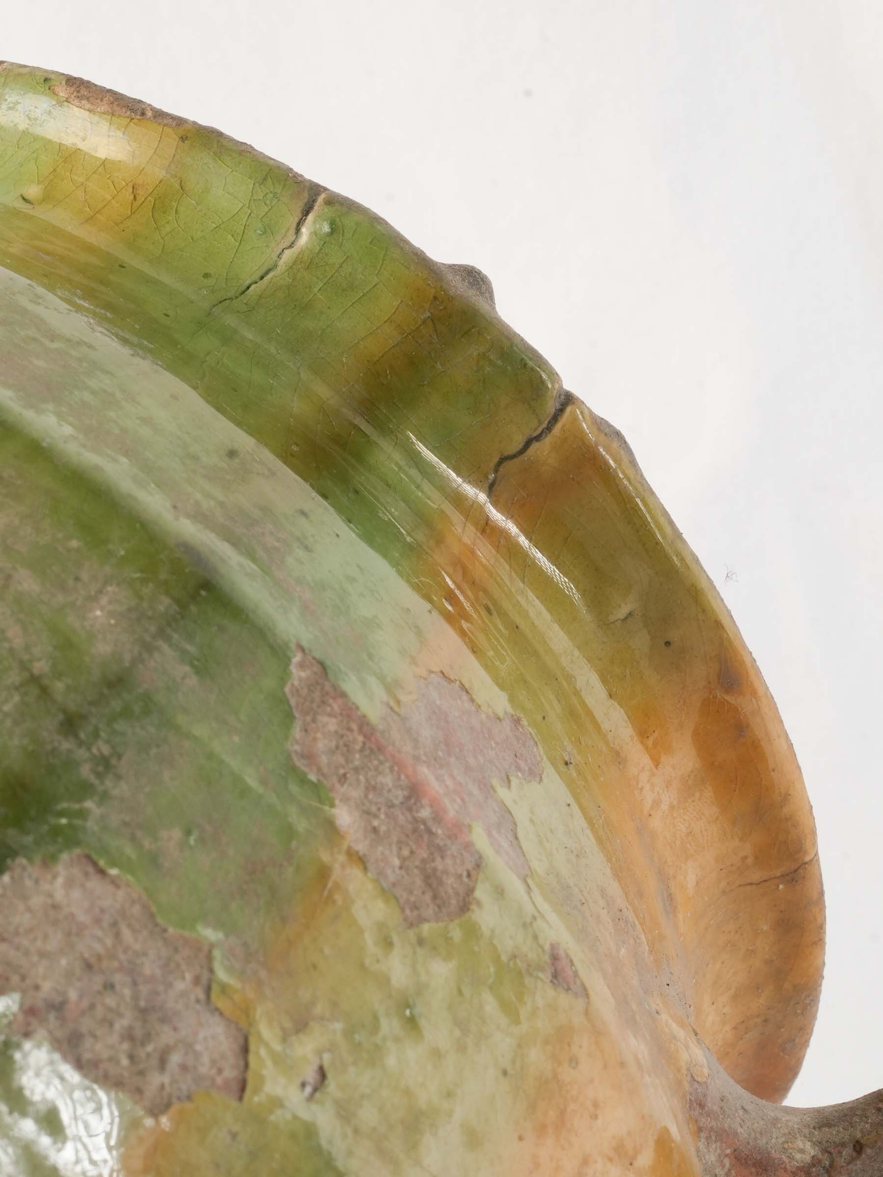 Colorful rustic handcrafted French container