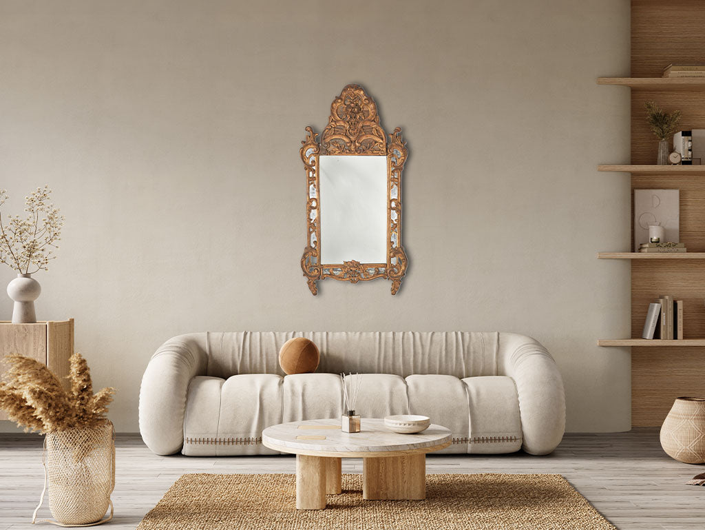 Luxurious vintage gold Louis XV mirror