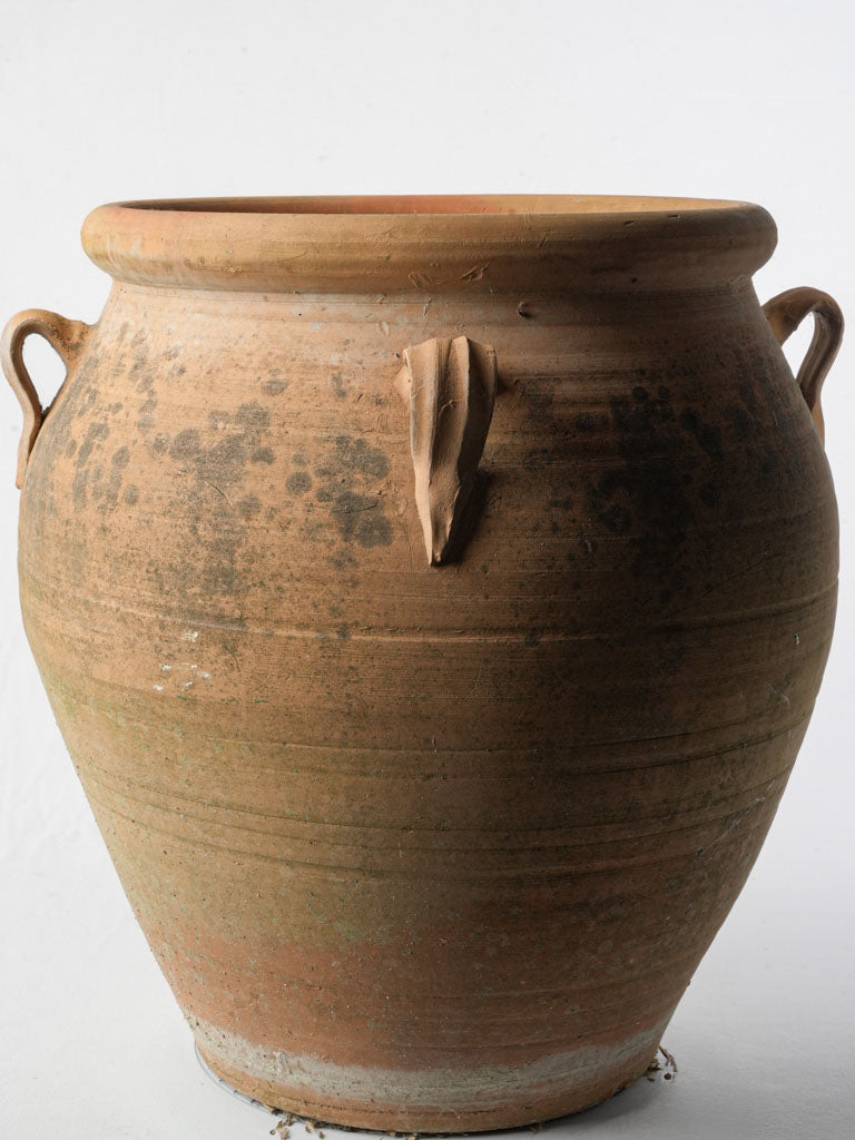 Aged southern French pottery jar