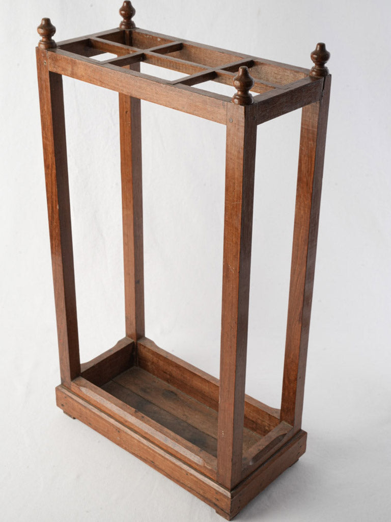 Antique wooden umbrella stand