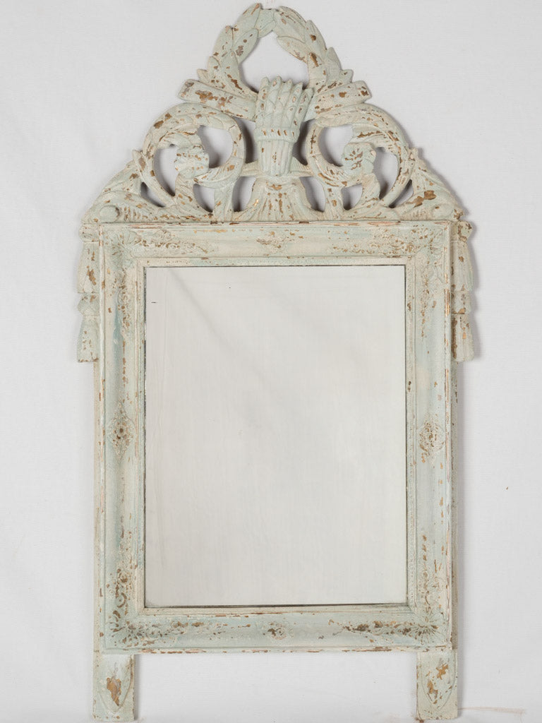 Antique Louis XVI-style mirror with patina