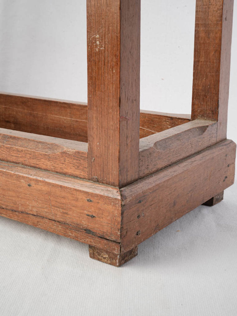 Turned finials wooden cane holder