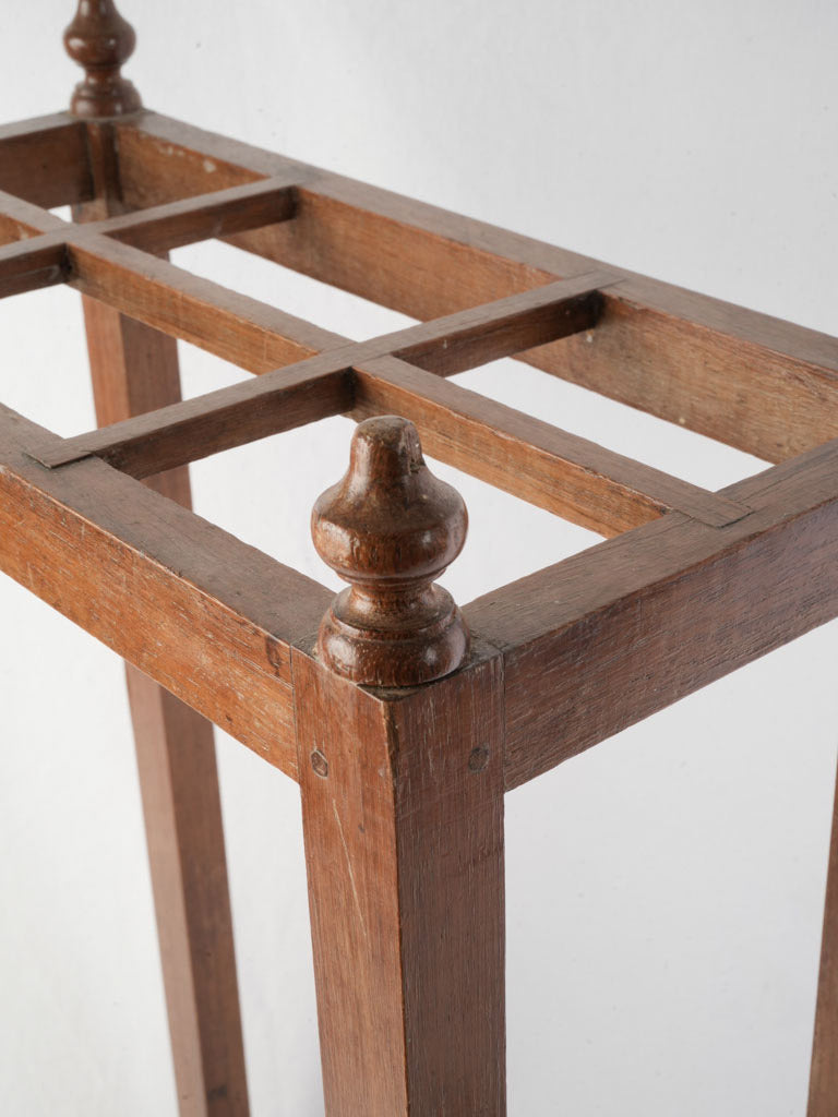 Historic wooden umbrella stand