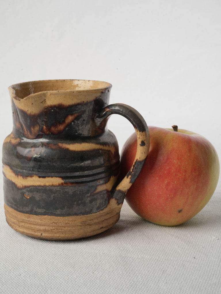 Vintage bicolor glaze milk jug