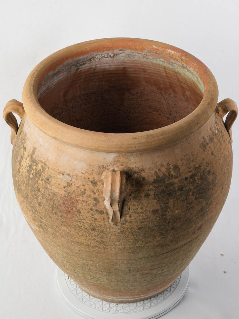 Simple earthy-colored flower pot