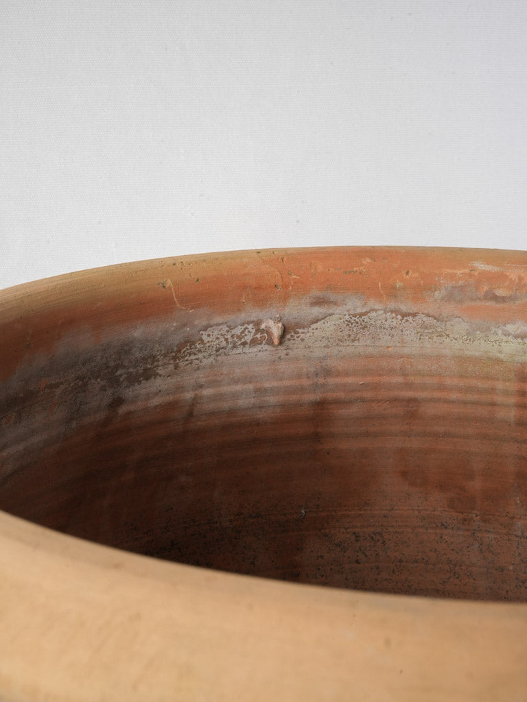 Weathered antique-look pottery planter