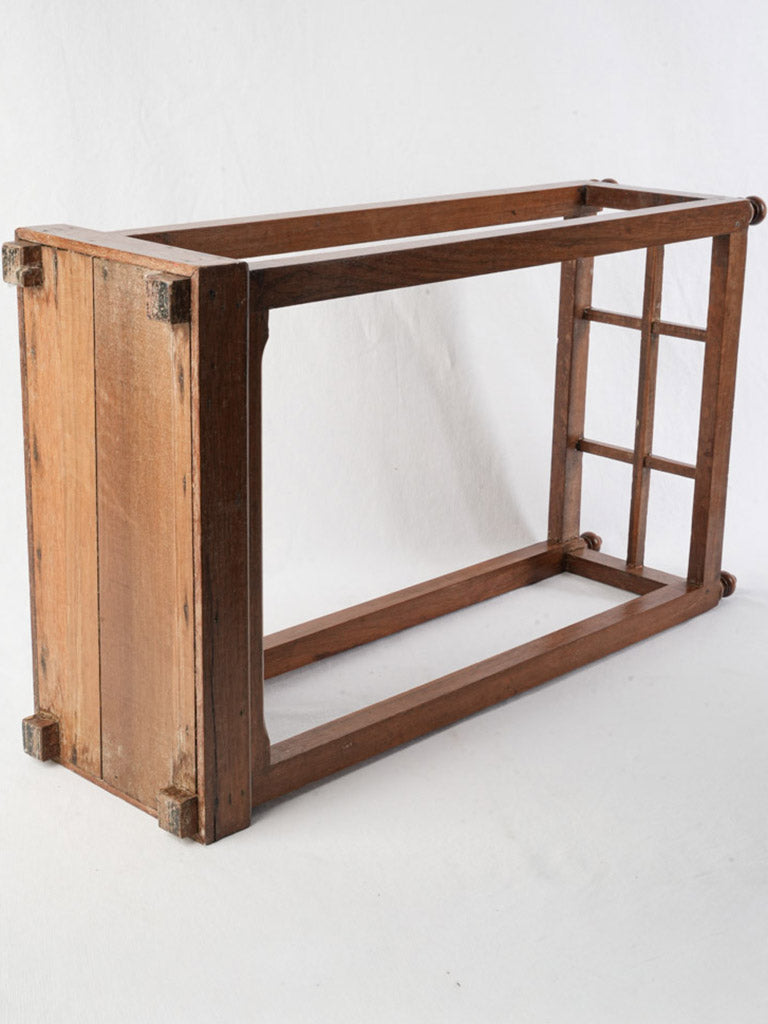 Classic wood walking stick rack