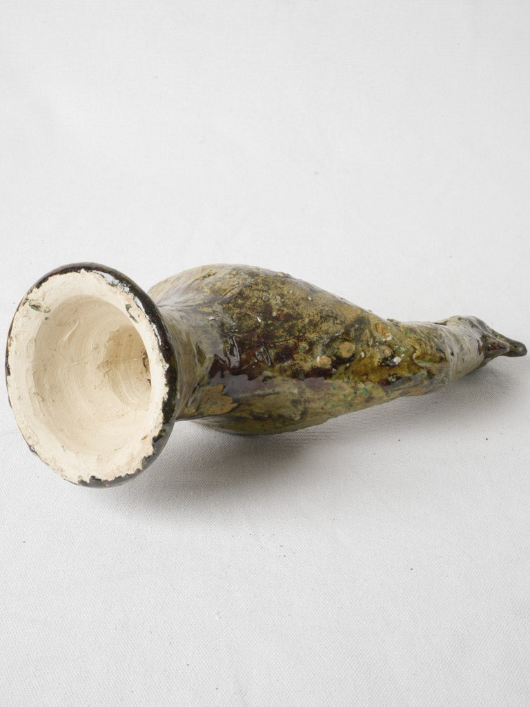 Timeworn handcrafted pottery accent