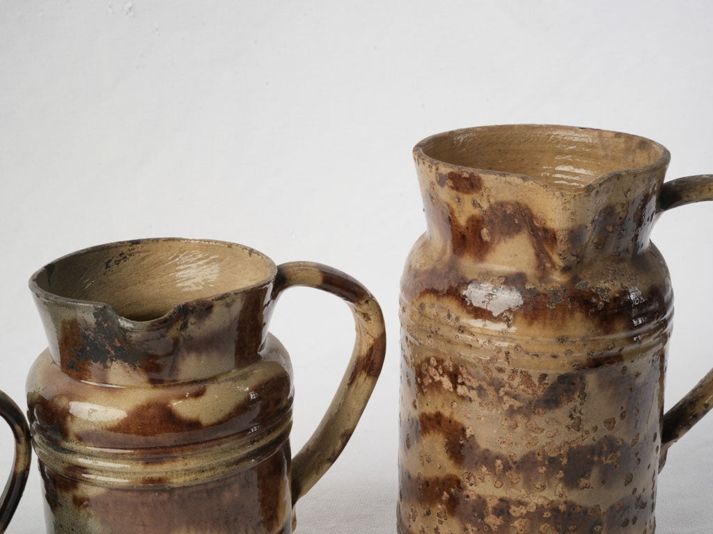 Handcrafted warm-toned utensil holders