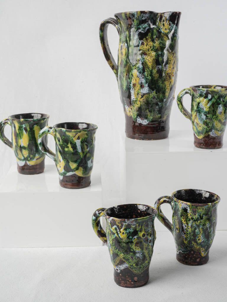 Vibrant Vallauris ceramic pottery collection