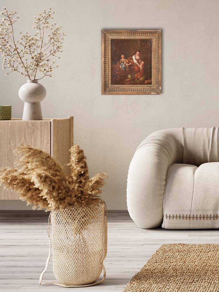 Vintage genre scene artwork