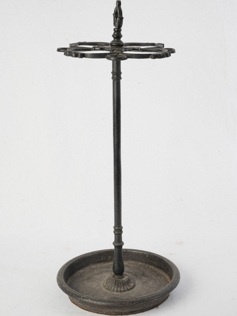 Timeworn patina walking stick stand