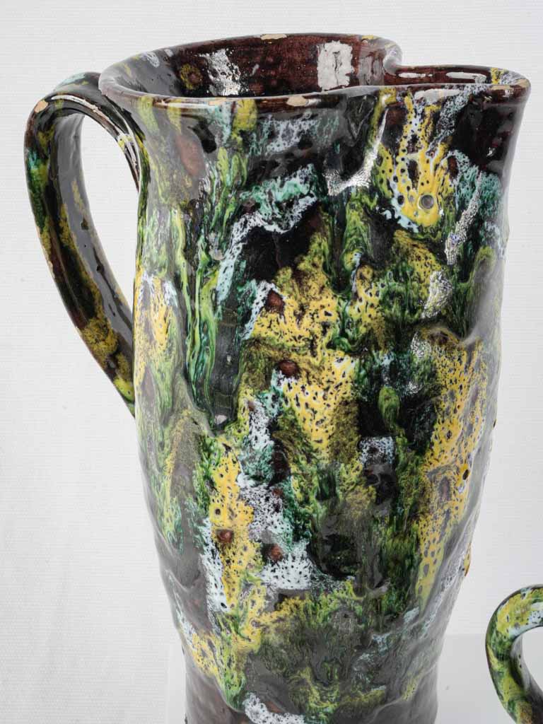 Expressive organic glazed cup set