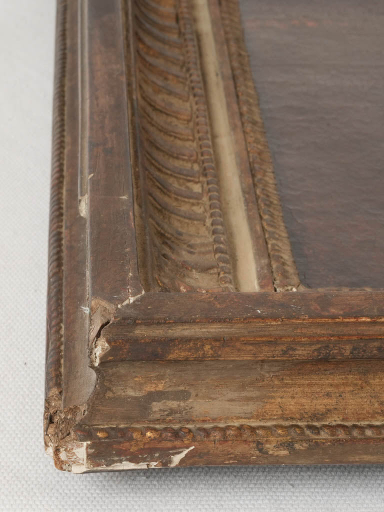 Authentically aged canvas art