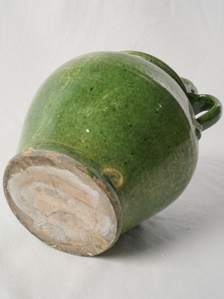 Antique Provençal Green-Glazed Water Jug - 11½"