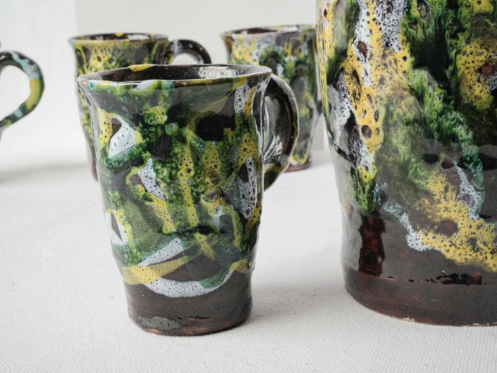 Striking artistic French ceramic pieces