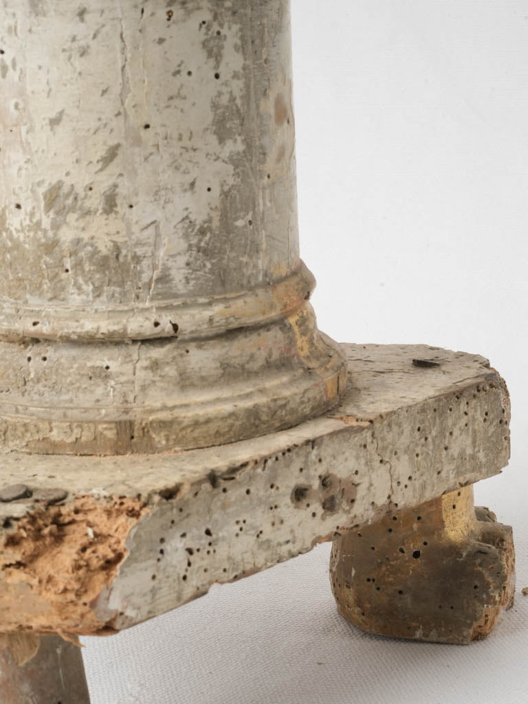 Timeless elegant wooden candlestick holder