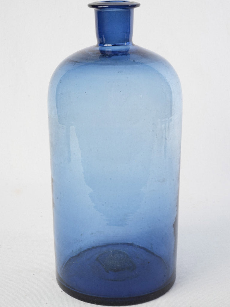 Large, 5-Liter French Perfumer’s Bottle in Mouth-Blown Cobalt Glass Circa 1900 - 14½"