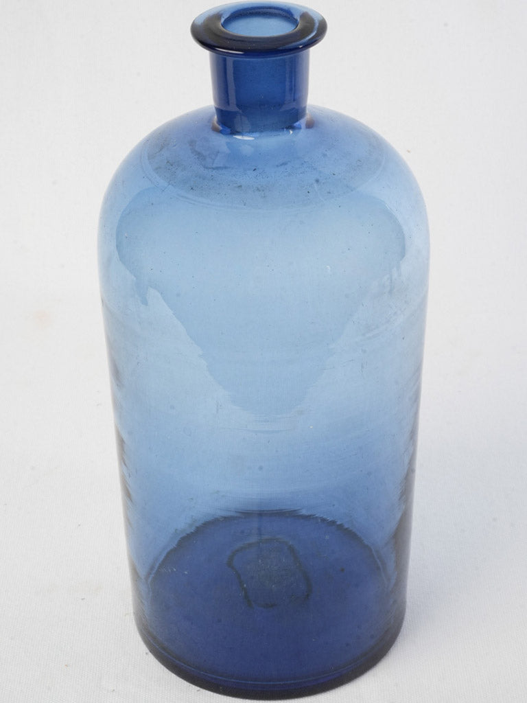 Large, 5-Liter French Perfumer’s Bottle in Mouth-Blown Cobalt Glass Circa 1900 - 14½"