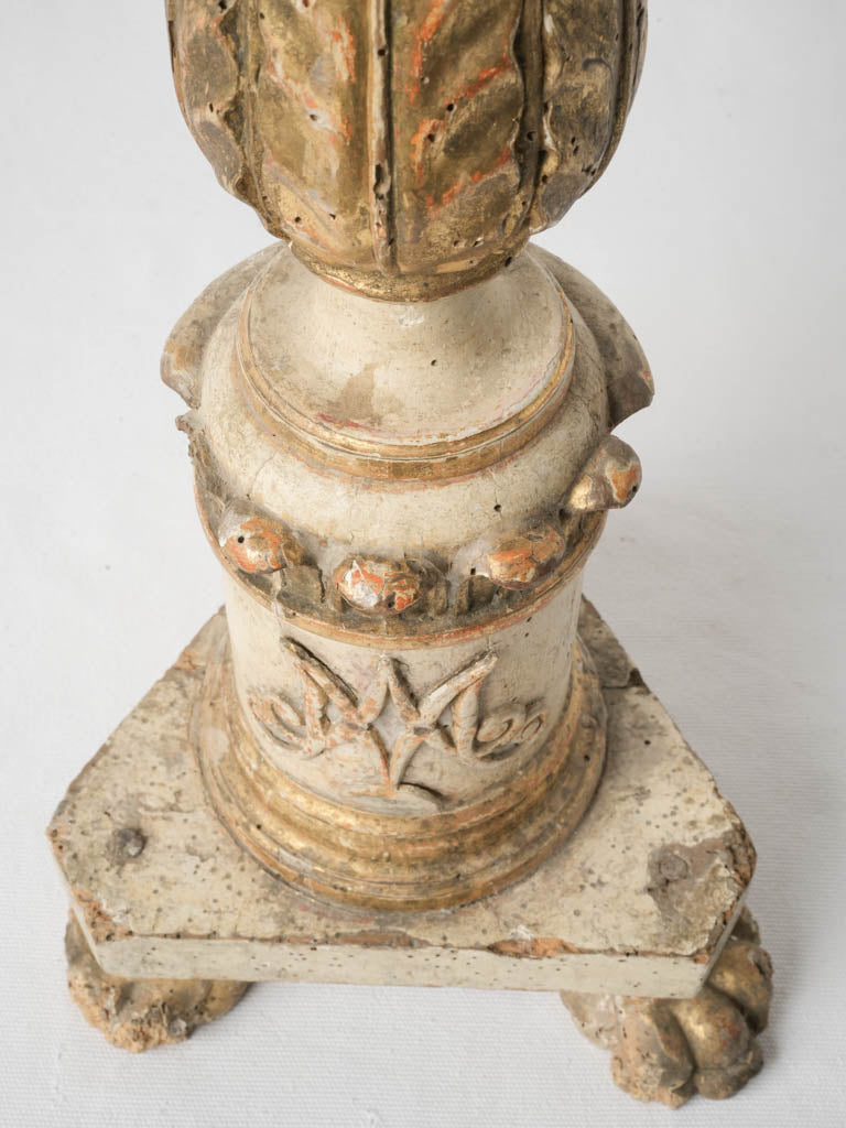Warm flickering candlestick holder