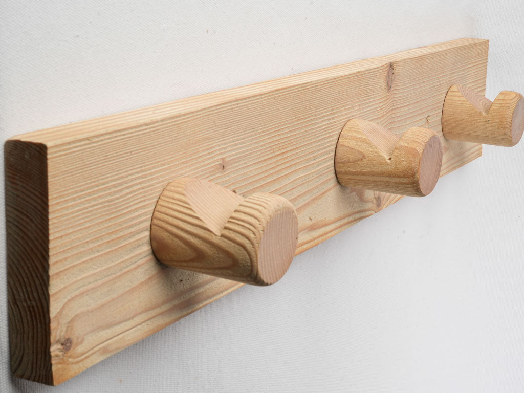 Natural finish pinewood coat rack