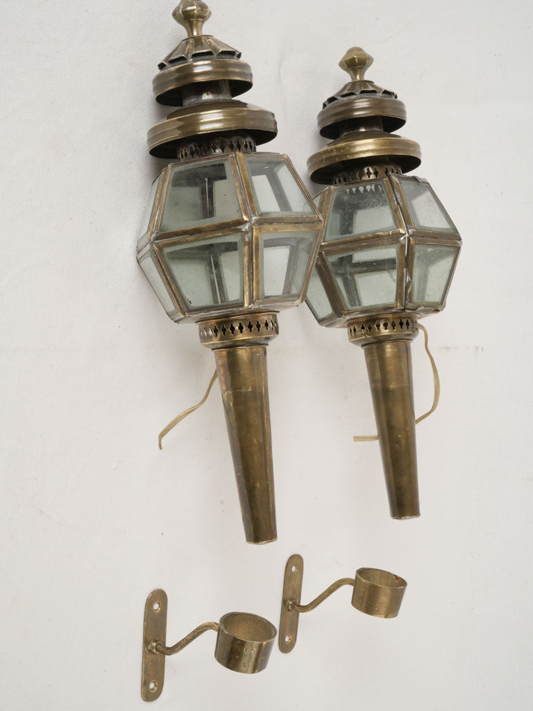 Timeless geometric panel sconces