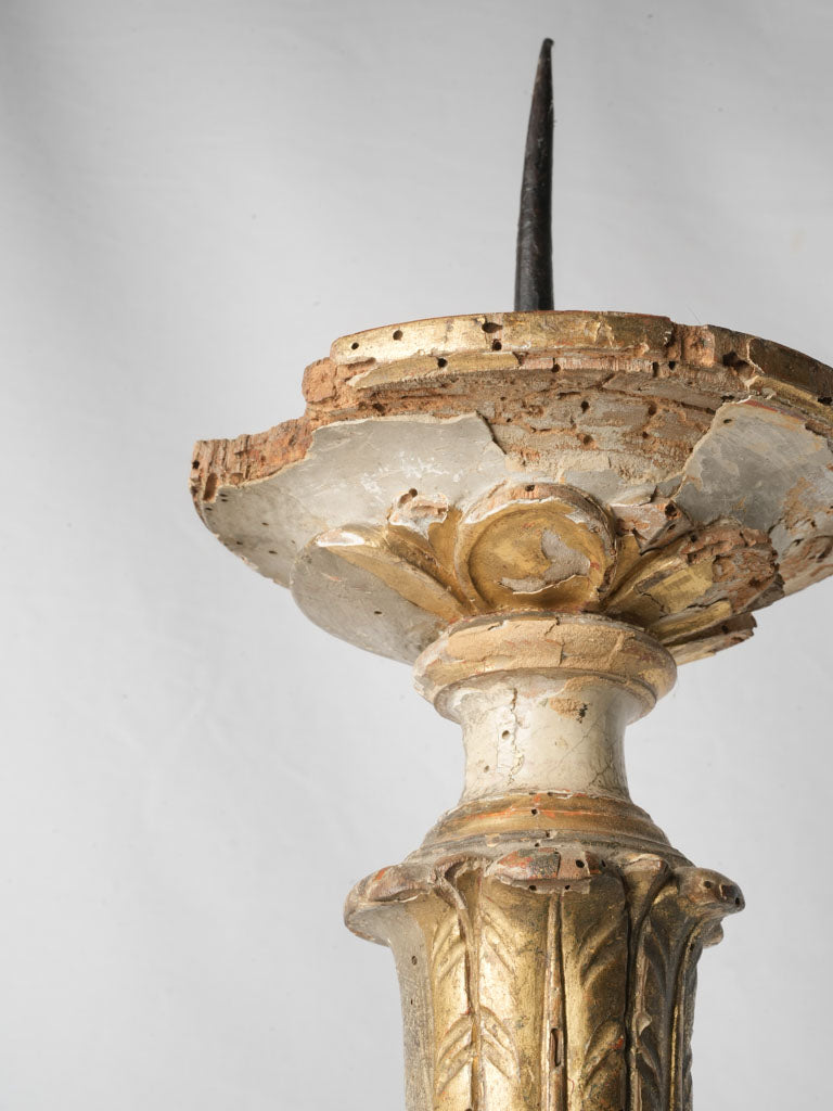 Intricately embellished candlestick holder