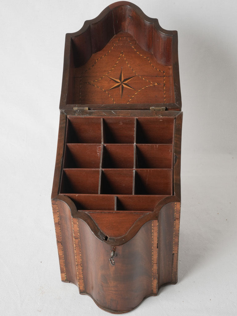 Ornate inlay antique storage box