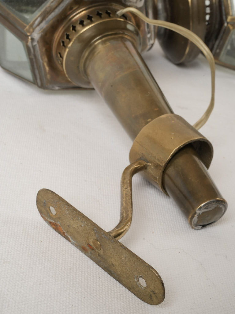 Exquisite geometric brass wall lamps