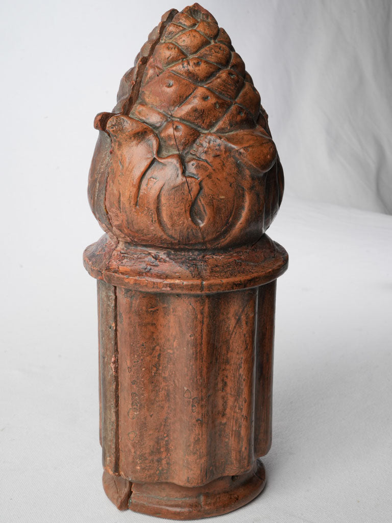 Authentic artisan-crafted ridge tiles