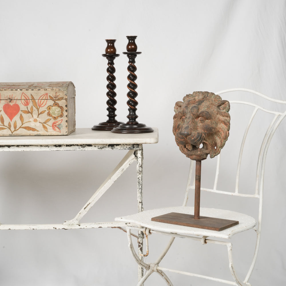 Patinated late 19th-century garden furniture