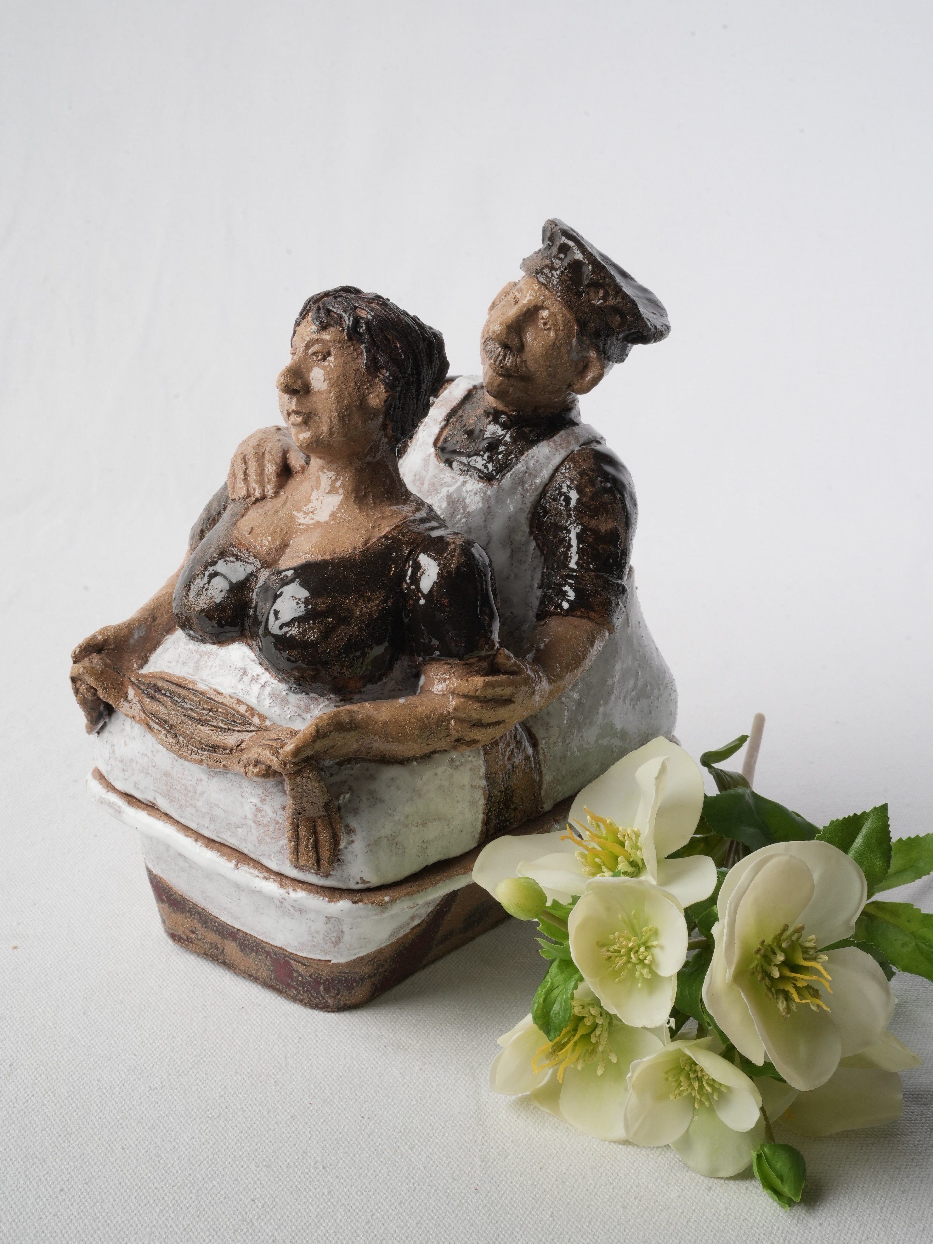 Playful sculptural ceramic terrine